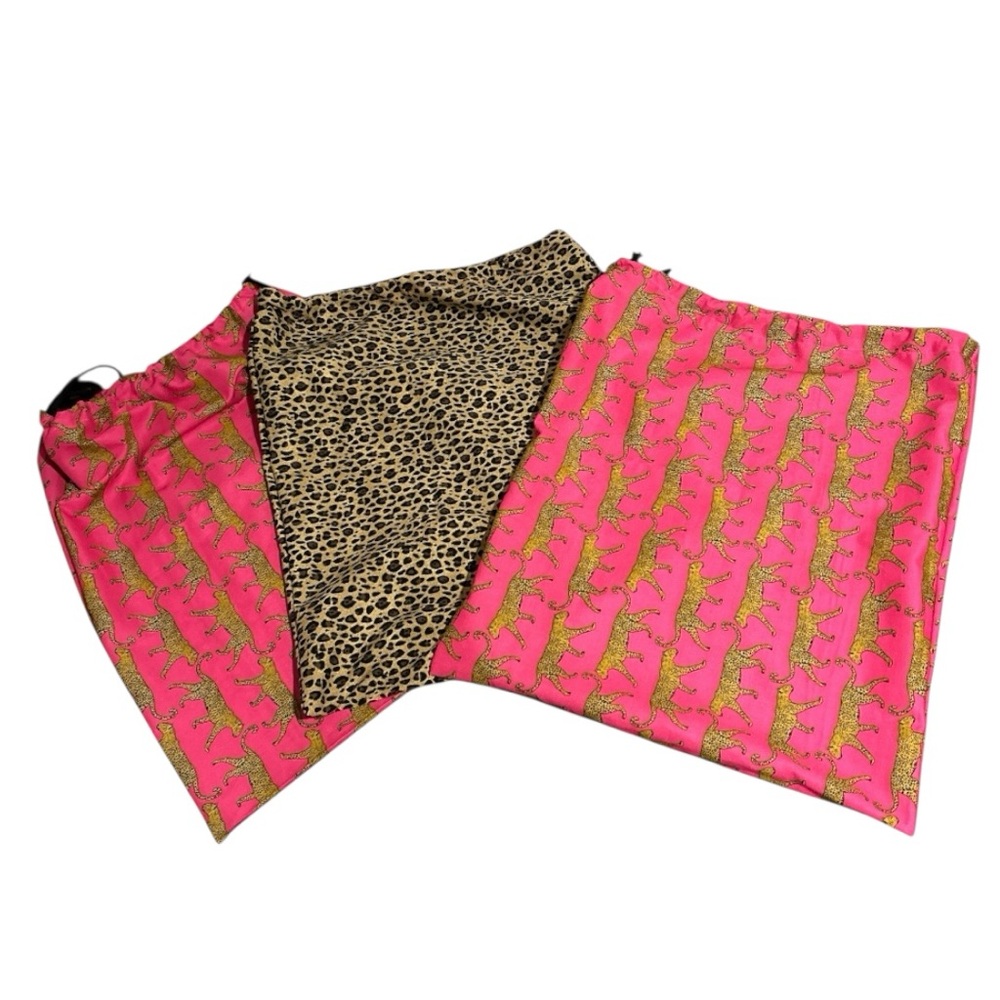 Dust bag set 3 hand crafted Dust bags by Chef Jamie customize your fabric